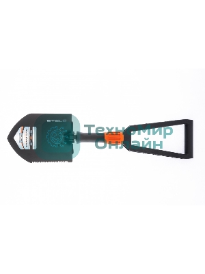 Лопата походная Stels 150х205х253-590 мм, пластик. рукоятка, складная в чехле