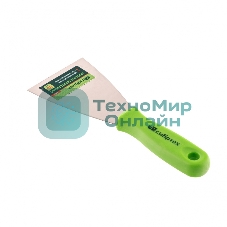 Шпательная лопатка из нержавеющей стали Сибртех, 80 мм, пластмассовая рукоятка