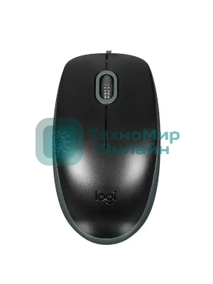 Мышь проводная Logitech M110 Silent черный, 1000 dpi, USB, кнопки - 3