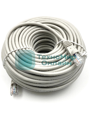 Патч-корд Buro UTP-5E-25M-G-LSZH серый UTP cat.5e RJ-45 (m)-RJ-45 (m) 25м