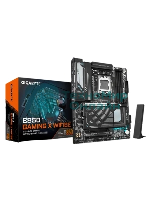Материнская плата Gigabyte B850 GAMING X WIFI6E, AM5, AMD B850, 4xDDR5, 4xSATA, 3xM.2, 1xPCI-E 5.0 x16, 2xPCI-E 3.0 x1, 1xHDMI, 1xDP, 1x 2.5Gb LAN, 3xUSB-A 3.2 Gen 1, 1xUSB-A 3.2 Gen 2, 3xUSB-A 2.0, 1xUSB-C 3.2 Gen 2, 3x3.5 мм, 7.1, ATX