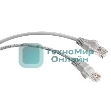 Шнур коммутационный Cabeus, cat.6a, неэкр., U/UTP, RJ45/RJ45, LSZH, AWG24, 0.5м, серый