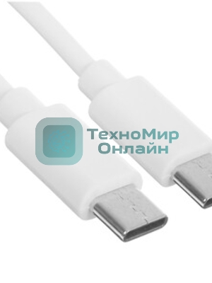 Кабель Rexant Type-C - Type-C 2,4A/1м/PVC/белый