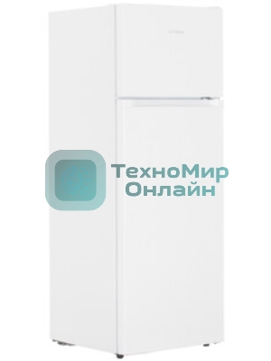 Холодильник Hyundai CT2551WT белый двухкамерный 166/40л морозилка сверху