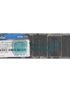 Накопитель SSD Netac N930E Pro, 128Gb, PCIe 3.1 x4, M.2 2280, NVMe, R/W 970/650