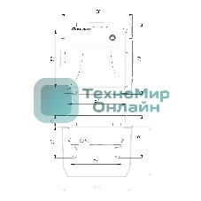 Встраиваемая LED подсветка Werkel W1154608 три режима с датчиком движения (черный матовый)