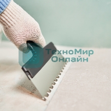 Шпатель фасадный Rexant 250 мм зуб 10х10 нержавеющая сталь, пластмассовая рукоятка