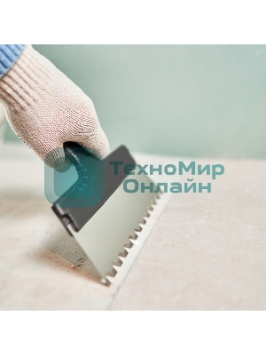 Шпатель фасадный Rexant 250 мм зуб 10х10 нержавеющая сталь, пластмассовая рукоятка