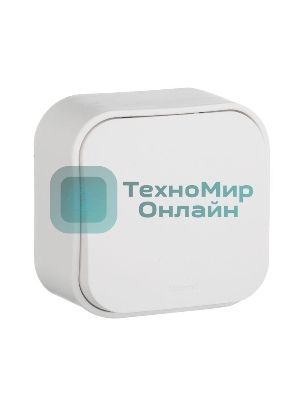 Выключатель Quteo 10A 1-клав., белый