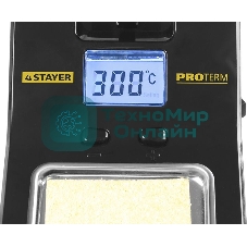 Паяльная станция STAYER 55370 profi цифровая с жк дисплеем диапазон 160-520°c шаг 10°c 48Вт