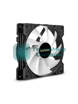 Вентилятор для корпуса ExeGate EX12025HM3PM.FRGb.5CS черный, 120 мм, 1200 об/мин, 24 дБ, 3 pin