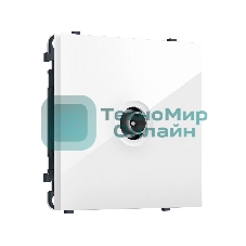 MS113030 Комплект механизма TV розетки проходной SIGMA Белый глянец 5-1000 MHz 4dB QUANT PRO (SP1130, PR211)