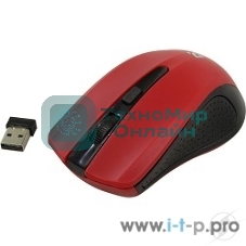 Мышь беспроводная Defender Accura MM-935 красный, 1600 dpi, радиоканал, USB, кнопки - 4