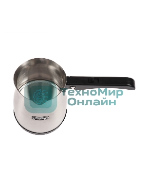 Электрическая турка Centek CT-1099 SS серебристый, исп. кофе - молотый, 0.5 л, 480 Вт