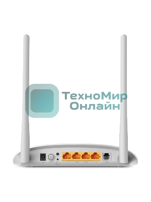 Сетевое оборудование TP-Link SOHO TD-W8961N(RU) 300 Мбит/с, 2T2R, ADSL2/ADSL+, Annex A, 4 порта 100 Мбит/с