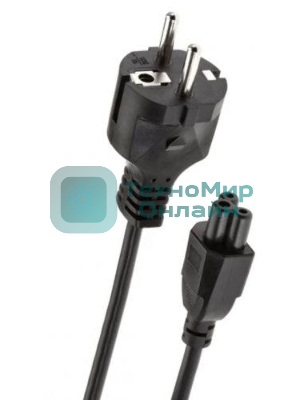 Кабель питания для ноутбуков Telecom 1.8m, 3-pin, с заземлением, 220V (Европейский стандарт)