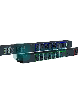 Блок распределения питания Elemy IPDU-5931 верт.размещ. 6xC19 36xC13 с мониторингом 3x16A IEC 60309 2.4м