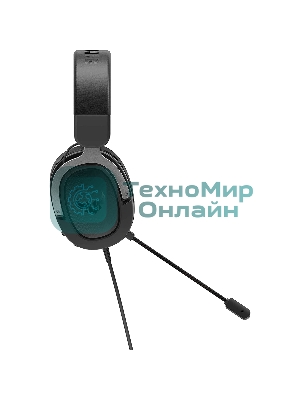 Гарнитура ASUS TUF Gaming H1 Wireless чёрный, беспроводная + проводная, USB/USB-C, до 15 ч, виртуальный 7.1, шумоподавление микрофона