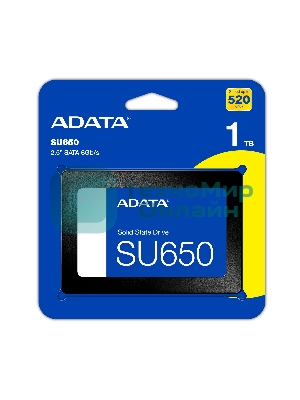 Накопитель SSD ADATA Ultimate SU650, 1Tb, SATA III, 2.5