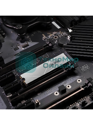 Накопитель SSD ADATA XPG GAMMIX S60, 1Tb, PCIe 4.0 x4, M.2 2280, NVMe, R/W 5000/3200, с радиатором