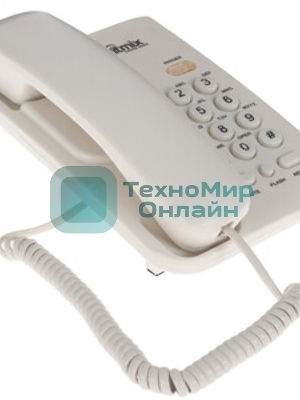 Телефон проводной Ritmix RT-311 белый