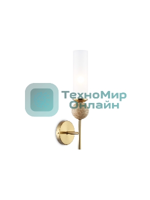 Настенный светильник Ambrella light LH53254 BS/FR латунь/белый матовый E14 max 40W 110*100*400