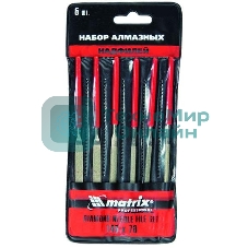 Набор надфилей Matrix алмазных 140х70х3 6шт master