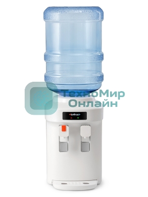 Кулер для воды Hotfrost D65E, верхняя загрузка, нагрев 90 °С, охлаждение 10 °С, белый