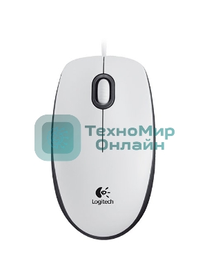 Мышь проводная Logitech M100 белый, 1000 dpi, USB, кнопки - 3