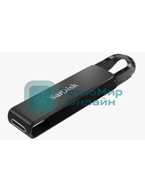 Флешка USB Sandisk CZ460 Ultra (SDCZ460-128G-G46), 128Gb, USB Type-C, R/W 150/30, черный