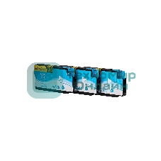 Набор струйных картриджей Sakura CZ134A (№711 Cyan 3-pack) для HP, голубой, 26 мл.