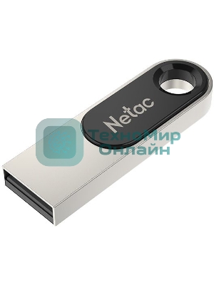 Флешка USB Netac U278 (NT03U278N-008G-20PN), 8Gb, USB 2.0, R/W 50/10, серебристый/черный