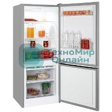 Холодильник Nordfrost NRB 121 S серый двухкамерный 170/70л морозилка снизу, капельная система