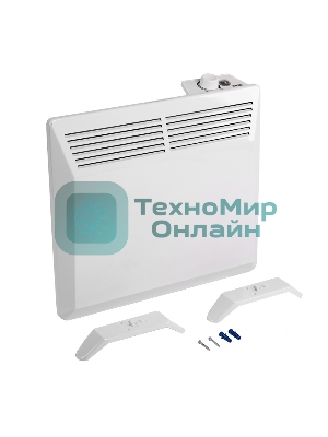 Конвектор Denzel XCE-1000 белый, 1000 Вт, 15 м2, термостат