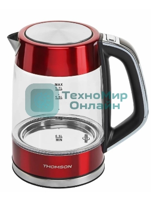 Чайник электрический Thomson K20ES-2001 GLASS 1.7L RED