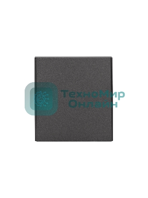 Выключатель Kranz STRONG 1 кл возвратный 10А с/у графит