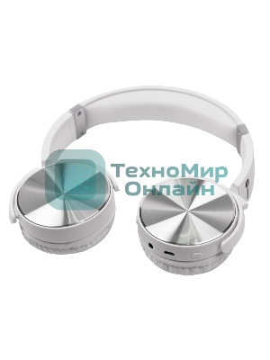 Беспроводные/проводные наушники Harper HB-217 белый, накладные, Bluetooth + проводной, складная конструкция, до 5 ч