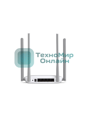 Беспроводный маршрутизатор Mercusys MW325R, 300 Мбит/с,4 порта 100 Мбит/с, 4 фиксированных антенны