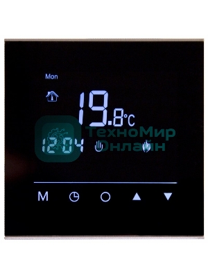 Терморегулятор сенсорный программируемый Rexant, R300B, черный