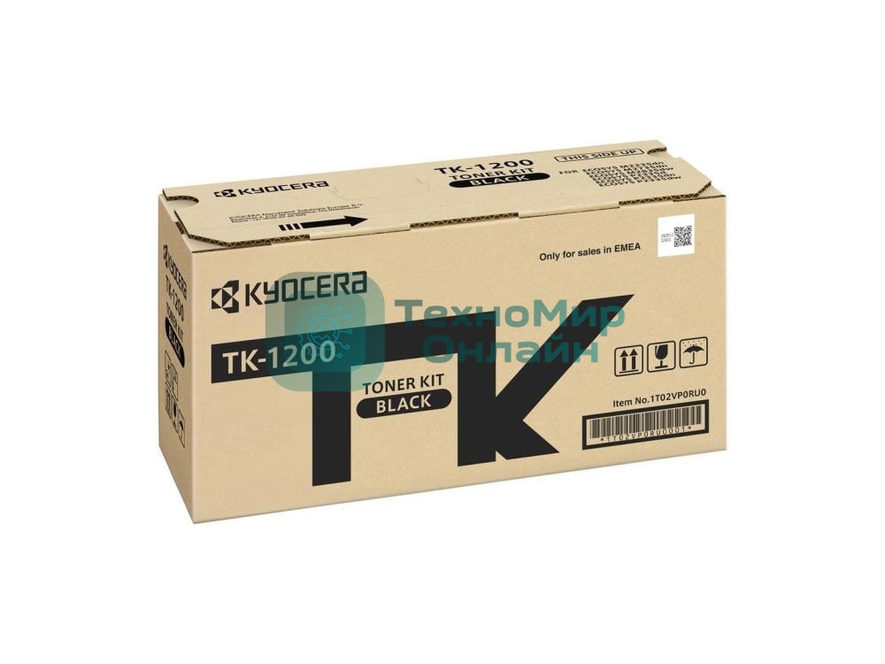 Картридж лазерный Kyocera TK-1200 (1702P18NLO/1T02VP0RU0) черный для P2335d/P2335dn/P2335dw/M2235dn/M2735dn/M2835dw 3000 стр.