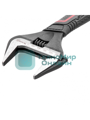 Ключ разводной Matrix, тонкие губки, фосфатированный, двухкомпонентная рукоятка, 200 мм, PRO