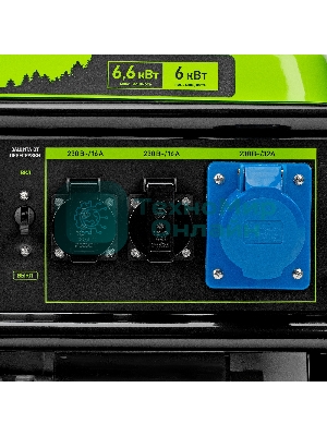 Электрогенератор бензиновый Сибртех БС-8000, 6.6 кВт, 95 дБ, 72.3 кг