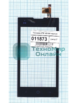 Сенсорное стекло (тачскрин) для ZTE V815W, черное