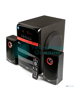 Акустическая система Dialog Progressive AP-240B BLACK - акустические колонки 2.1, 50W+2*10W RMS, Bluetooth, USB+SD reader