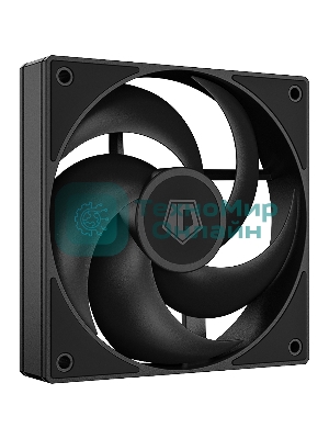 Вентилятор для корпуса ID-Cooling AS-120-K черный, 120 мм, 2000 об/мин, 27.2 дБ, 4 pin