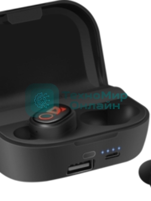 Наушники TWS Defender Twins 639 черный, внутриканальные, Bluetooth, до 4 ч