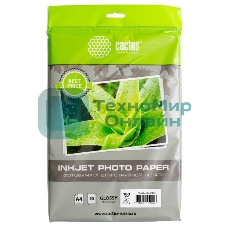 Фотобумага Cactus CS-GA418050ED A4/180г/м2/50л./белый глянцевое для струйной печати