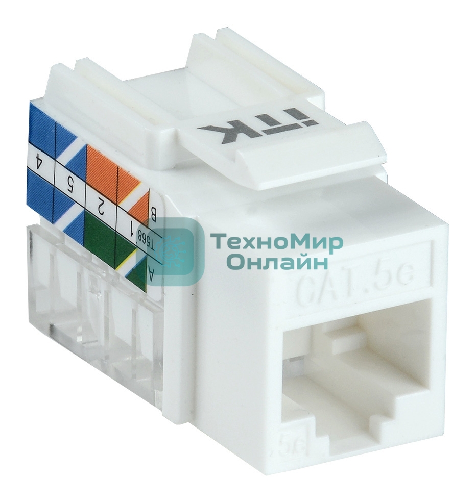 Модуль Keystone Jack кат. 5E UTP 110 IDC 90 град. CS1-1C5EU-11 ITK