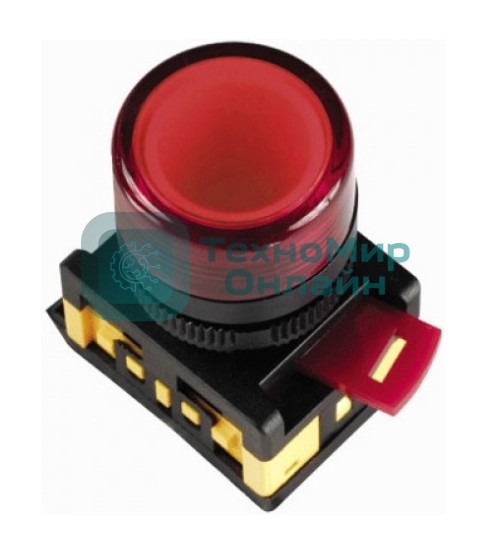 Арматура светосигнальная AL-22TE красн. цил. IEK BLS30-ALTE-K04