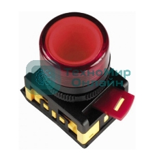 Арматура светосигнальная AL-22TE красн. цил. IEK BLS30-ALTE-K04